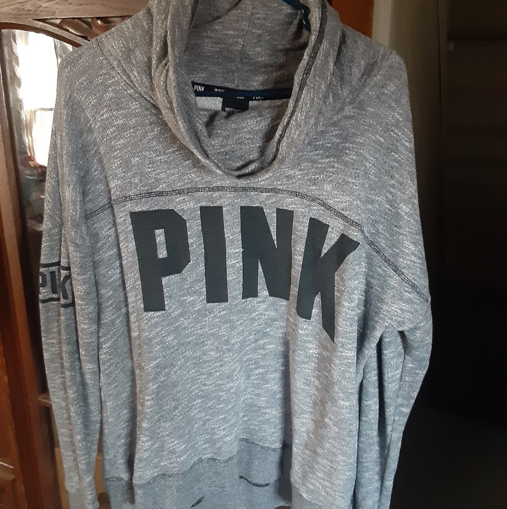 Pink cowl neck